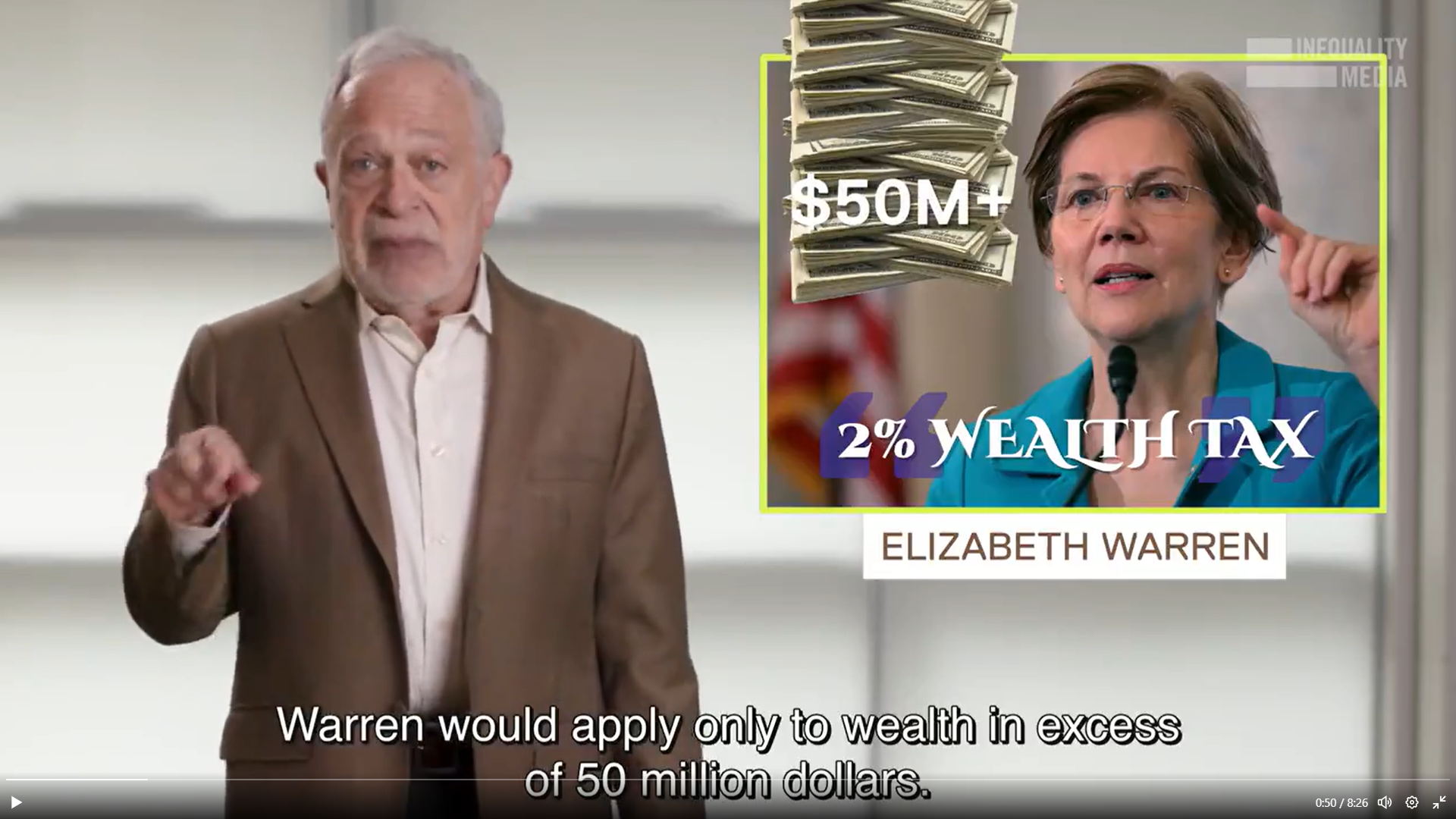 欧米でも活発化する富裕税論争～ロバート・ライシュ元労働長官の「富裕者増税に関する12の神話」（ツイッター動画より
